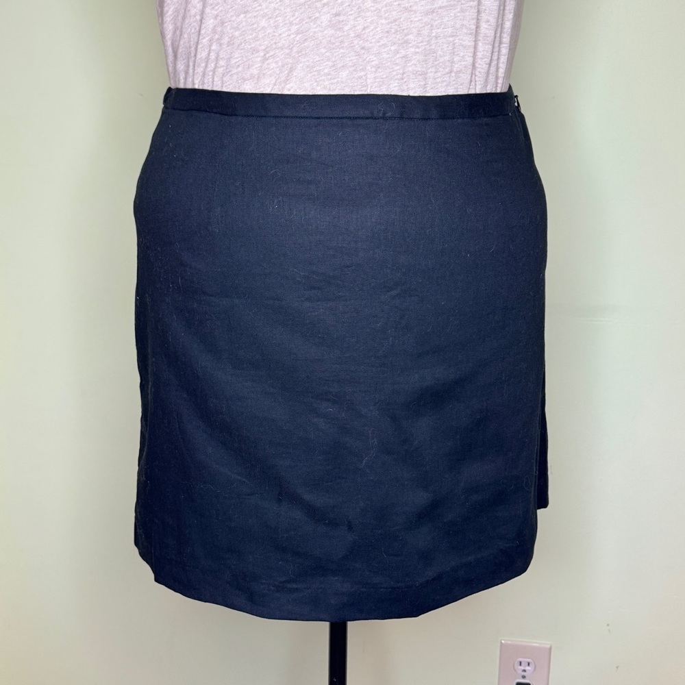 Banana Republic Classic Black Linen Skirt